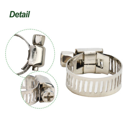 Stainless Steel Clips for Hose Clamps Fuel Line Worm Hoses