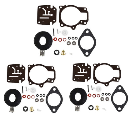 Carburetor Rebuild Kit w/ Float for Johnson/Evinrude 65-75HP (3 Pcs)