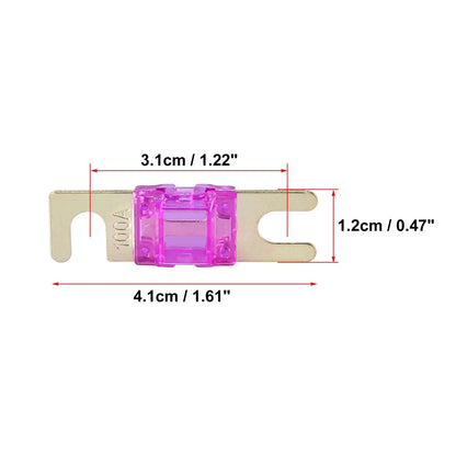 5 x AFS Mini ANL Fuses 100 Amp for Car Truck Motorcycle Boat Audio