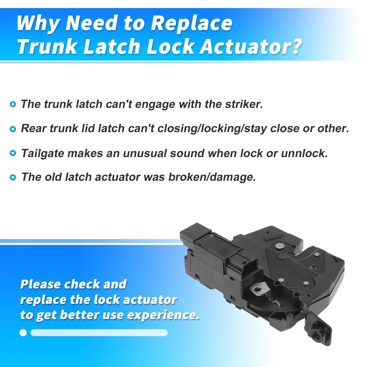 Rear Trunk Latch Actuator for BMW 3 Series Touring F31 (2011-2019)