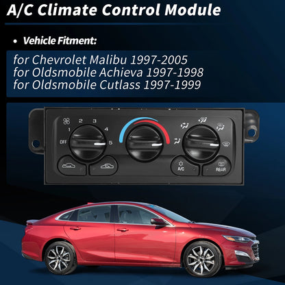 A/C Heater Climate Control Module Panel for Chevrolet Malibu (1997-2005)