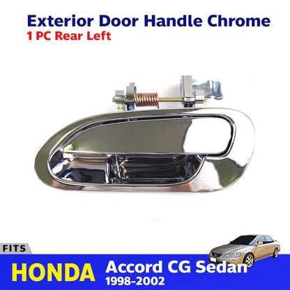 Exterior Door Handle Chrome Rear Left Fits Honda Accord CG 4D SEDAN 1998-02 D06