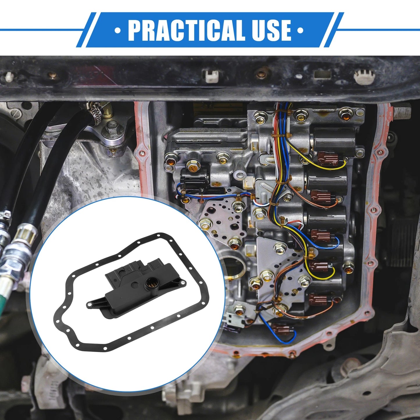 Transmission Filter Kit for Scion TC 2011-2016 Black Plastic with Gasket
