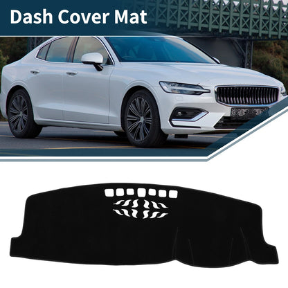 Dashboard Cover Mat for Volvo S90 Sun Protector Black (2017-2019)