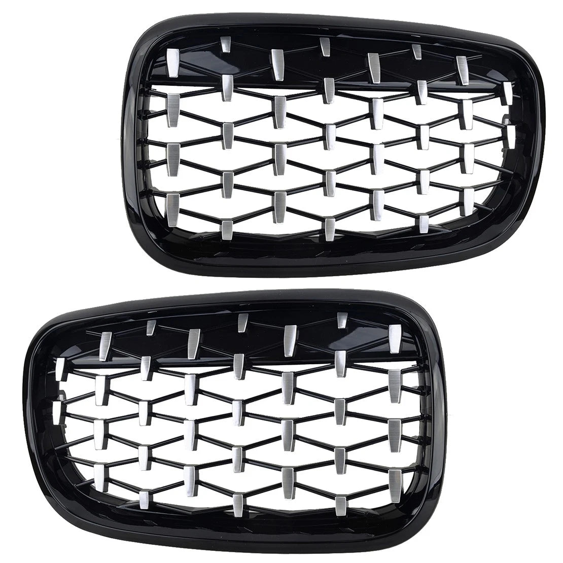 Front Kidney Grille Diamond for BMW X5 E70 X6 E71 (2007-2013) - 1 Pair