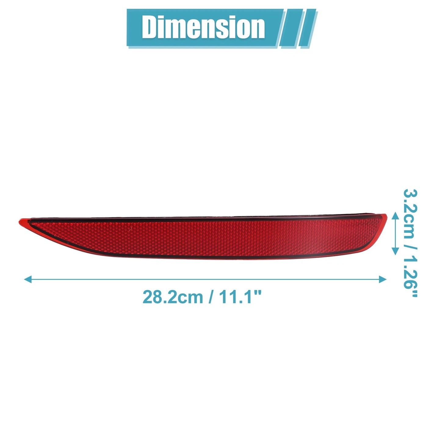 Right Side Rear Bumper Reflective Strip for Chevrolet Equinox (2018-2022)