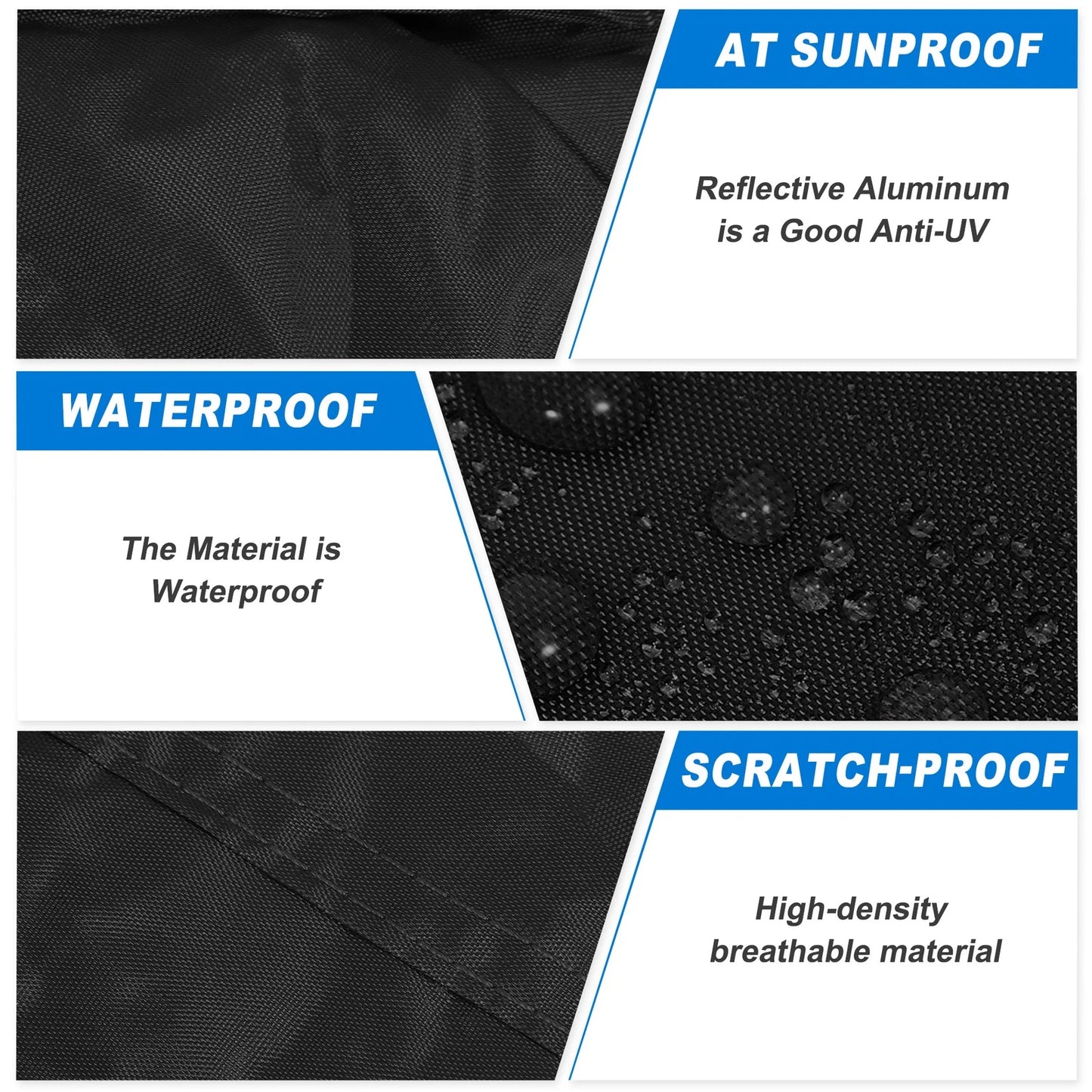 Waterproof Car Cover w/Driver Door Zipper for Jeep Wrangler (2007-2017)