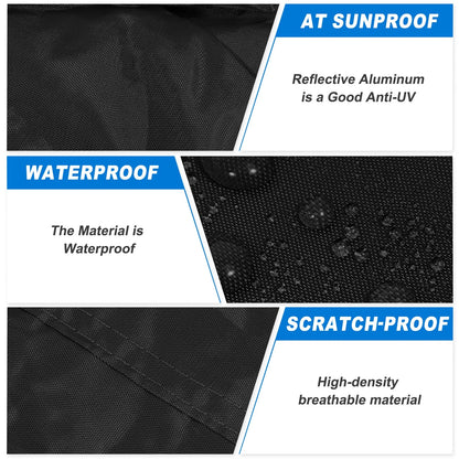 Waterproof Car Cover w/Driver Door Zipper for Jeep Wrangler (2007-2017)