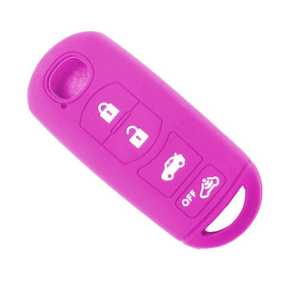 Purple Silicone Remote Control Key Cover for Mazda 3, 5, 6, CX-5, CX-7, CX-9