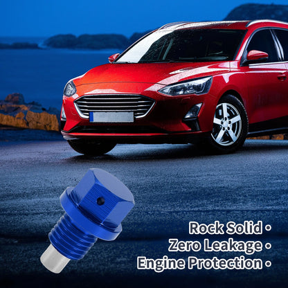1 Set M12x1.5 Engine Oil Drain Plug with Gasket for Car Motorcycle Boat Blue