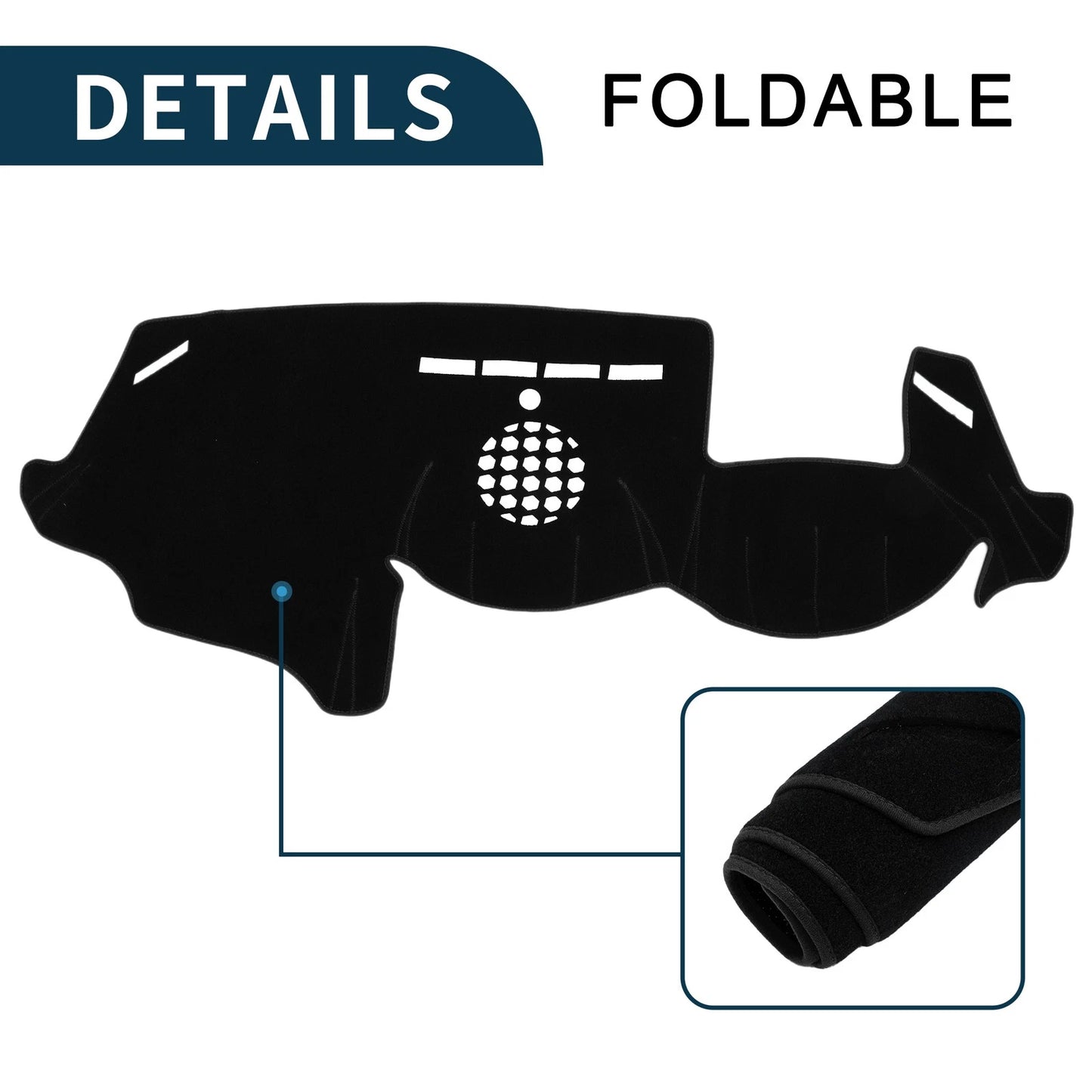 Dashboard Cover Mat for BMW 6 Series (2003-2010) Sun Protector Black