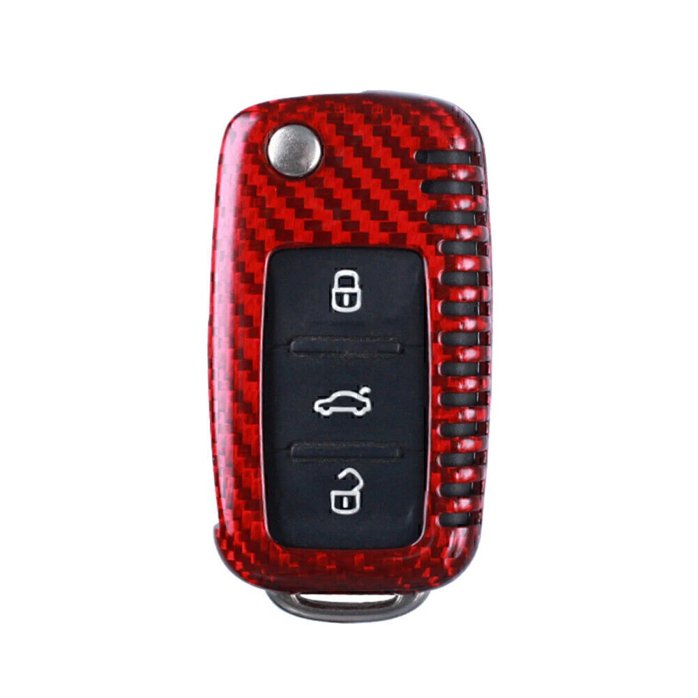Carbon Fiber Key Shell Cover for VW Golf, Jetta, Rabbit, Polo (2006-2014)