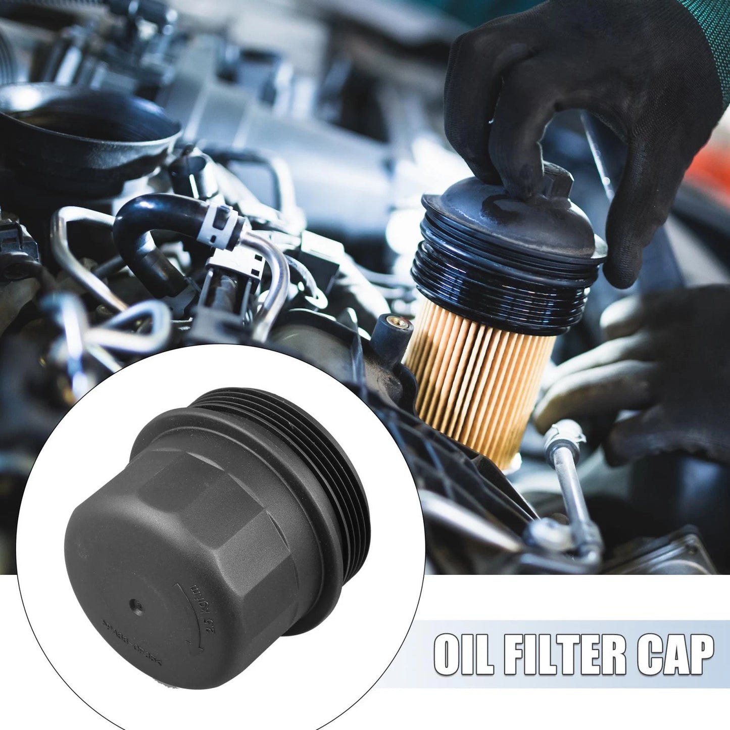 Engine Oil Filter Housing Cap Cover for Hyundai Accent (2002-2005)