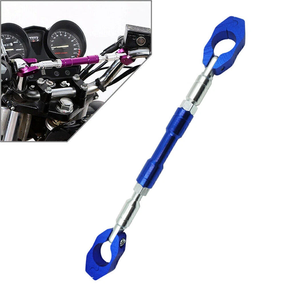 22mm ATV Bike Handlebar Balance Cross Bar Strengthen Lever w/ Wrench Blue
