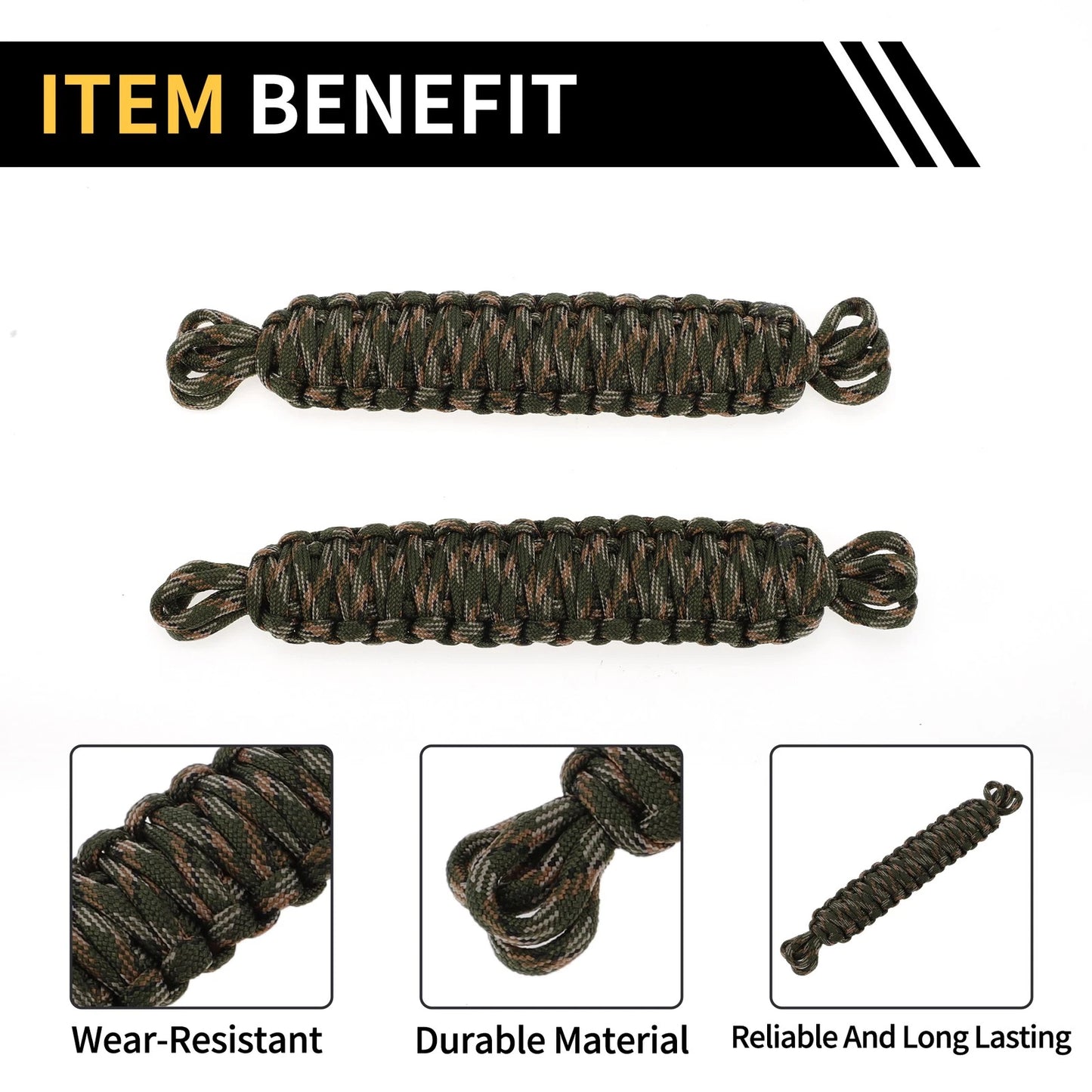 2 x Door Limiting Straps for Jeep Wrangler TJ JK (2007-2018) - Green Camouflage