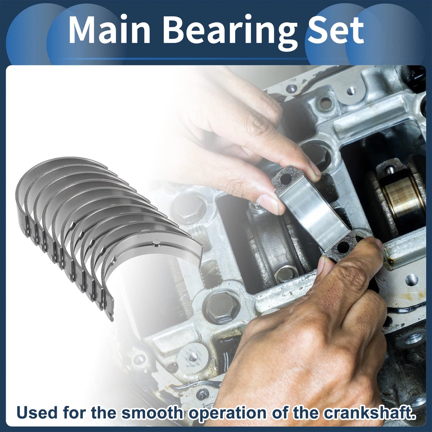 10 x Main Bearing Set for Isuzu Trooper (1993-2004)