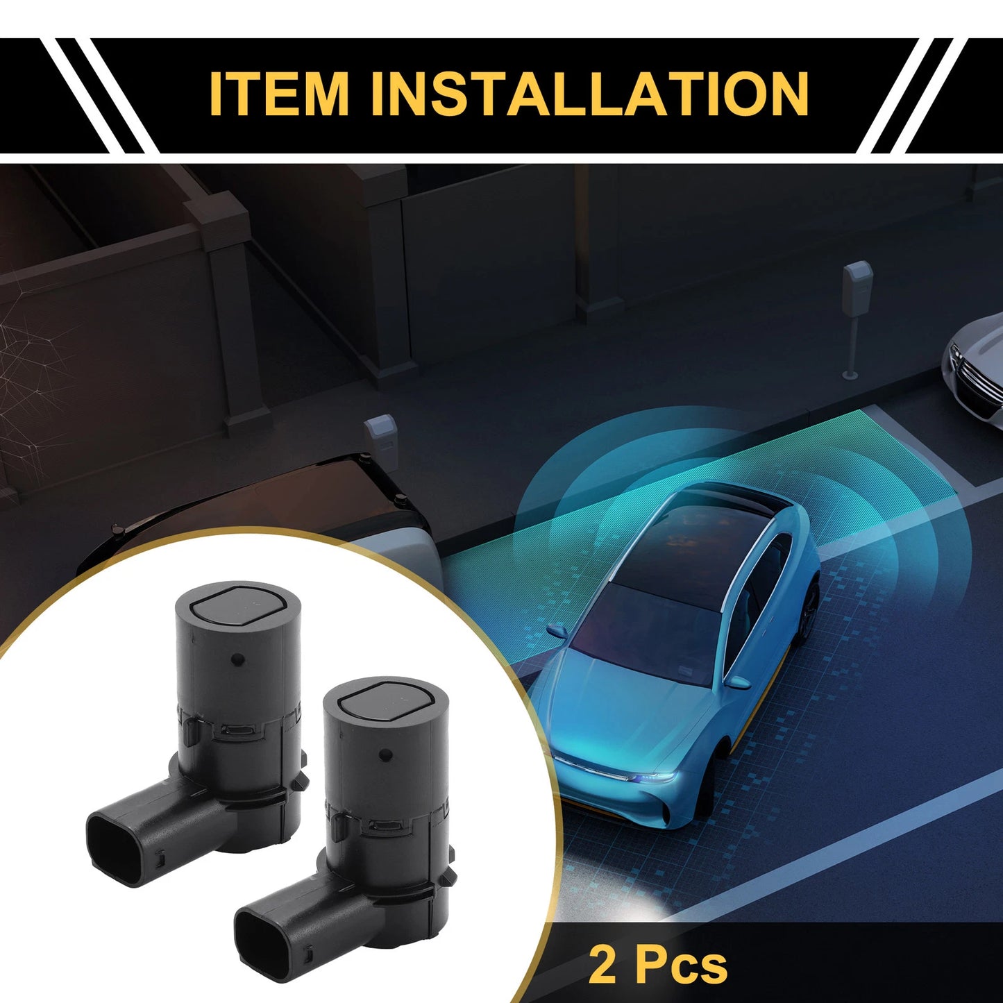 2 x Bumper Reverse Backup Parking Sensors for Ford F-250 F-350 F-450 Super Duty
