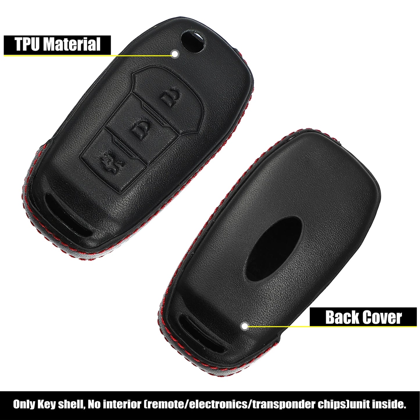 3 x Button Auto Remote Key Fob Case Cover for Ford (No Year Specified)