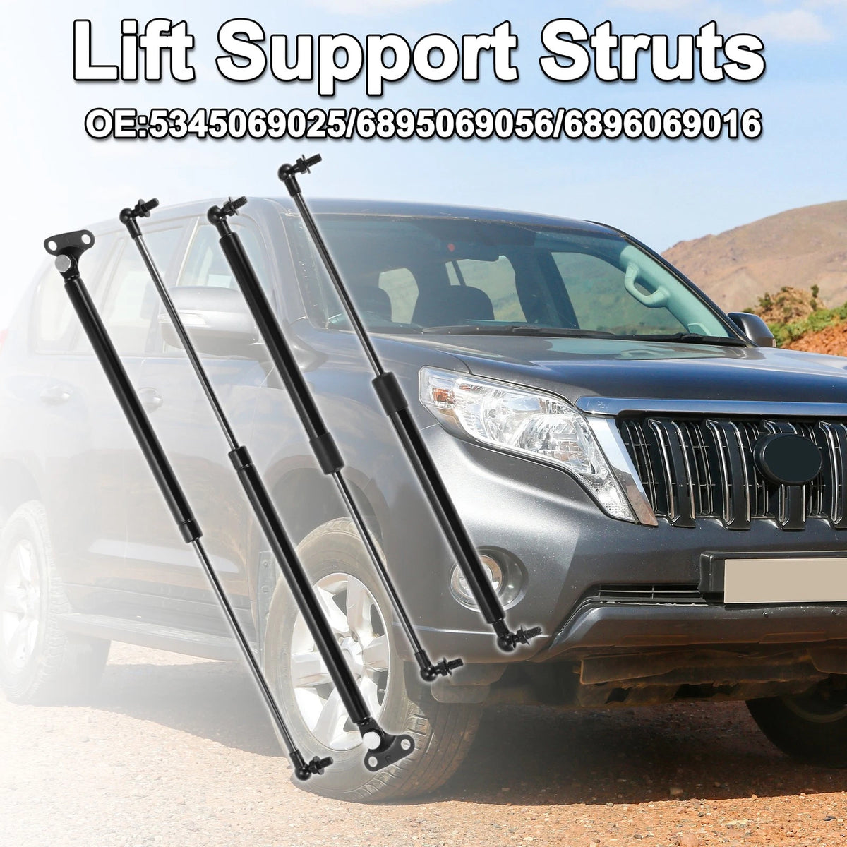 Hood Tailgate Lift Supports Struts for Toyota Land Cruiser (1998–2007)
