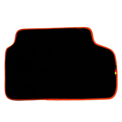 Black Floor Mats for BMW 7 Series E38 1997-2001 (2 x Mats) Orange Trim
