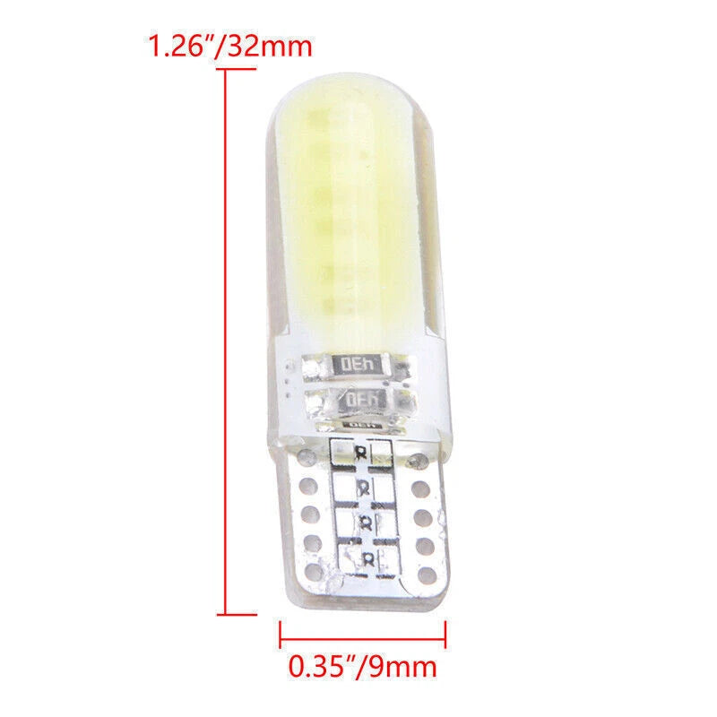 T10 194 W5W COB 2835 SMD 12 x LED Car License Light Bulbs for Universal Vehicles