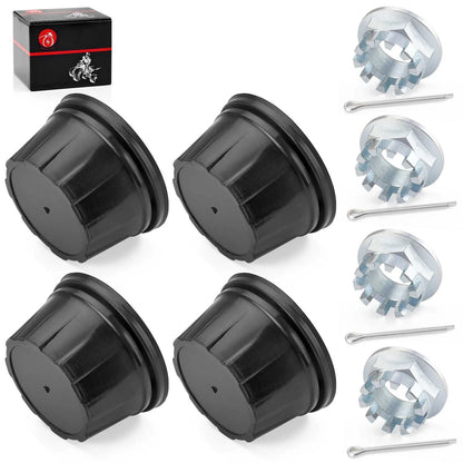 4x Wheel Center Cap w/ Nut for Honda Rancher 420 (2015–2024)