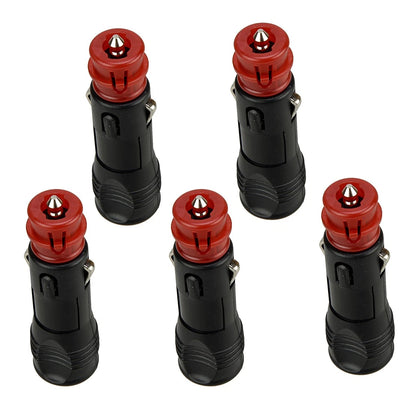 5 x 12V/24V Universal Male Car Cigarette Lighter Socket Plug Adapter