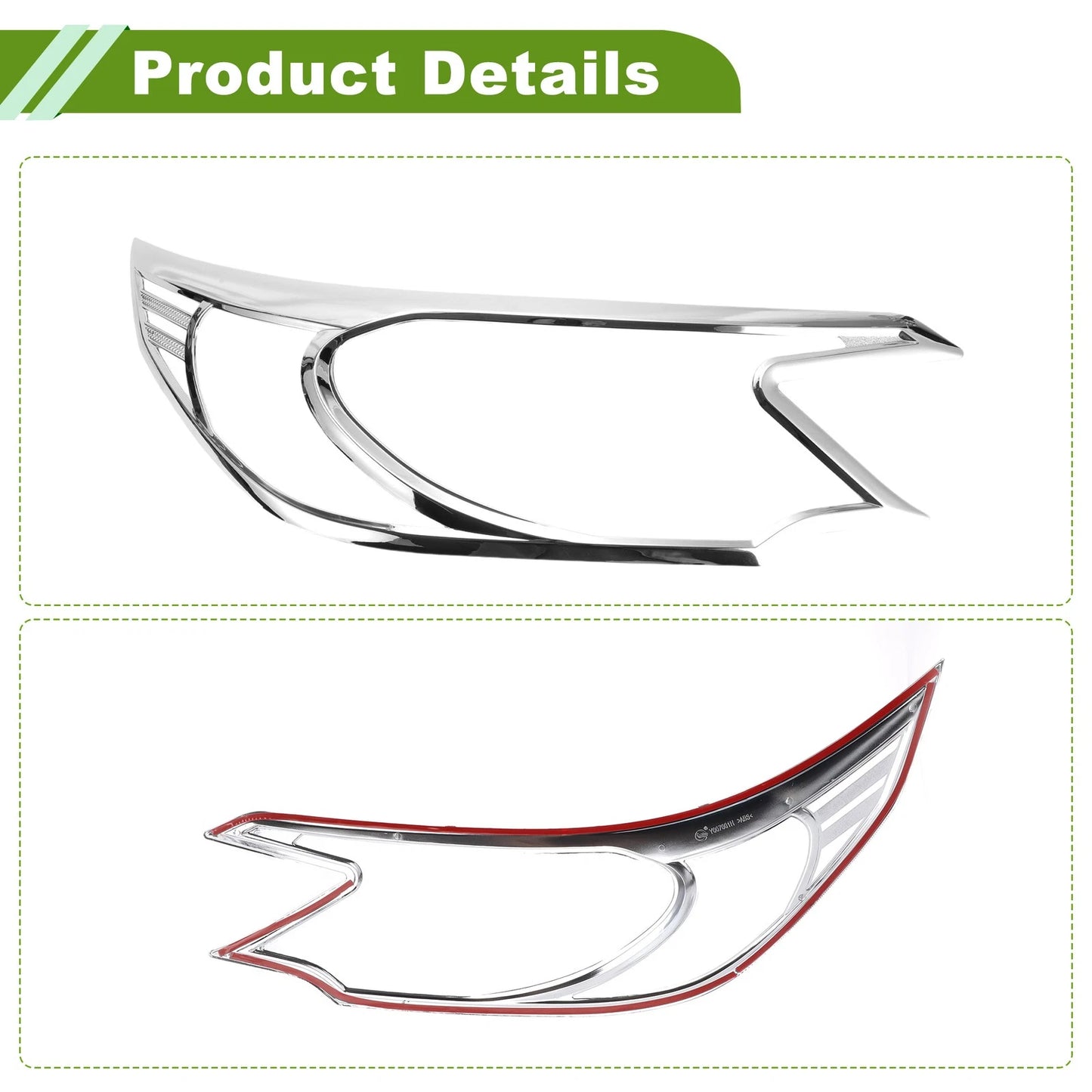 Front Left Right Headlight Trim Bezel for Honda CR-V (2012-2014)
