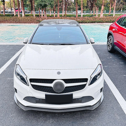 Front Bumper Spoiler Lip for Mercedes Benz A Class W176 (2016-2018)