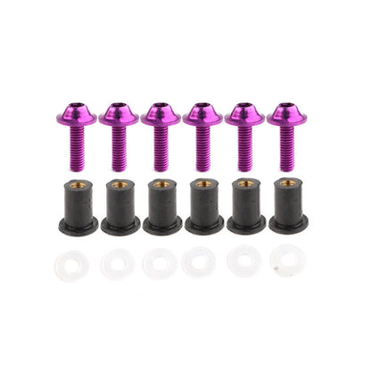Windscreen Fixing Kit Purple Bolts for Honda CBR250 300 650 900