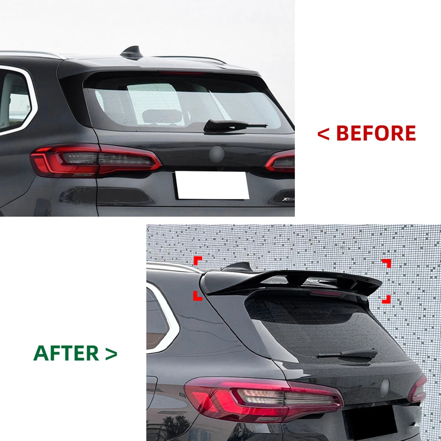1x Rear Boot Spoiler Lip for BMW X5 G05 (2019-2024) Carbon Style