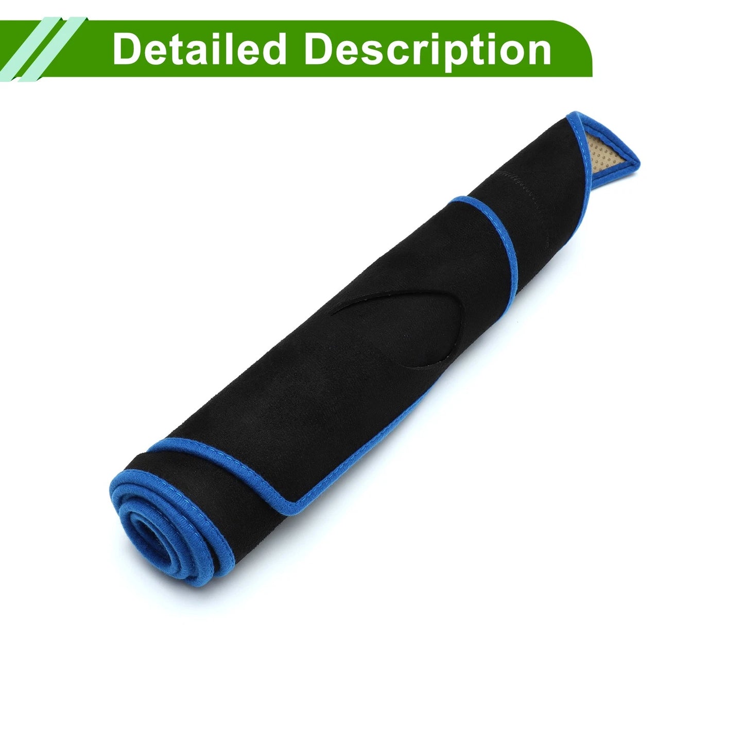 Dashboard Cover Mat for BMW 1 Series F20 2012-2017 Sun Protector Black Blue