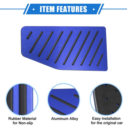 3 x Car Gas Accelerator Brake Foot Rest Pedals for Toyota RAV4 (2019-2021) Blue