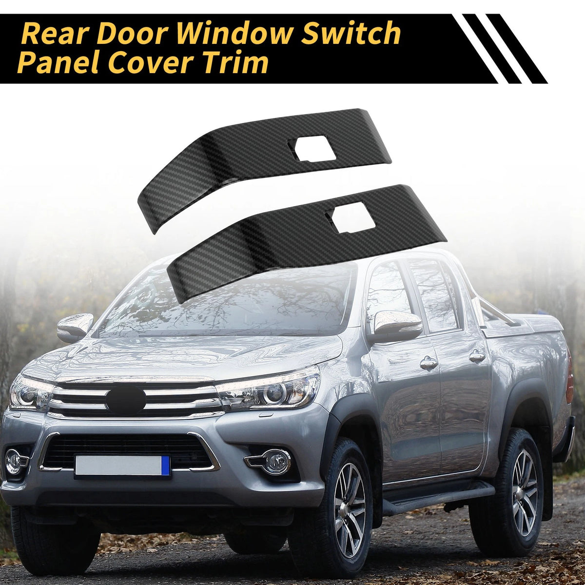 Carbon Fiber Rear Door Window Switch Panel for Toyota Tacoma (2016-2023)