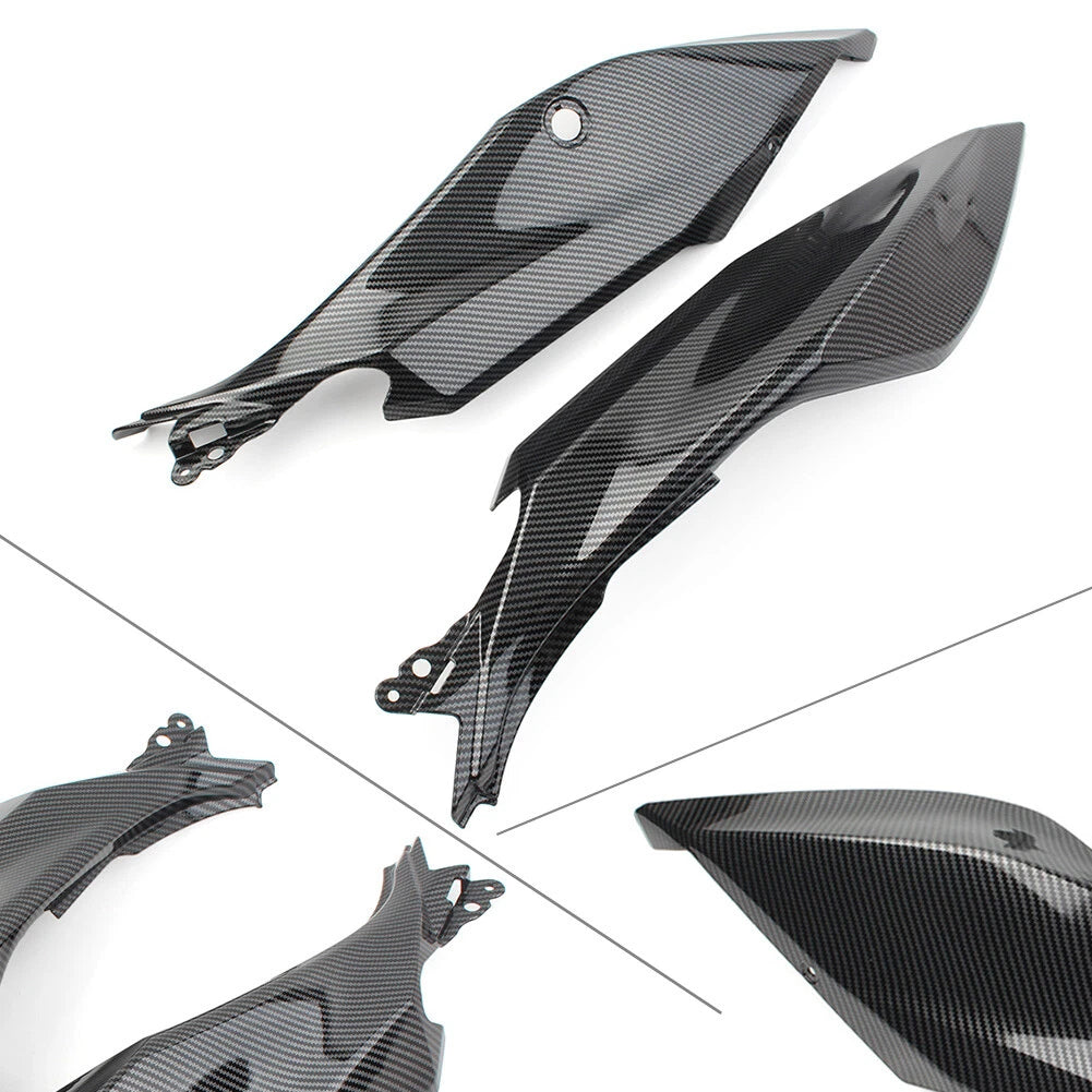 Carbon Fiber Rear Seat Side Fairing Cowl Panel for Kawasaki Ninja 400 (2018-2020)