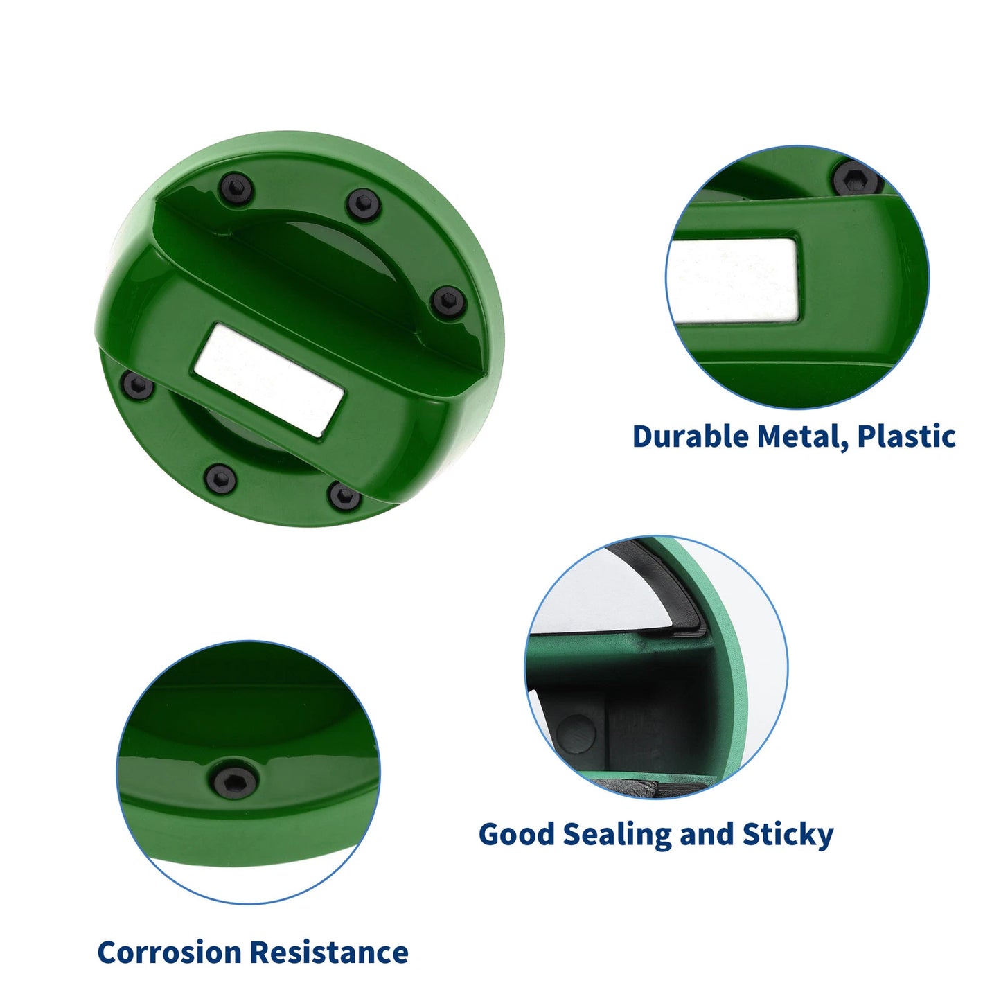 Green Metal Plastic Gas Fuel Tank Cap Cover for Suzuki Jimny (1998-2023)