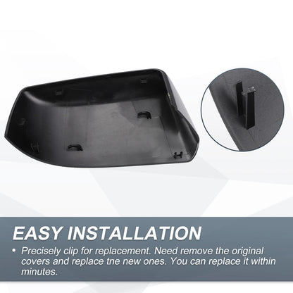Rearview Mirror Cover Cap Gloss Black for Cadillac Chevrolet GMC