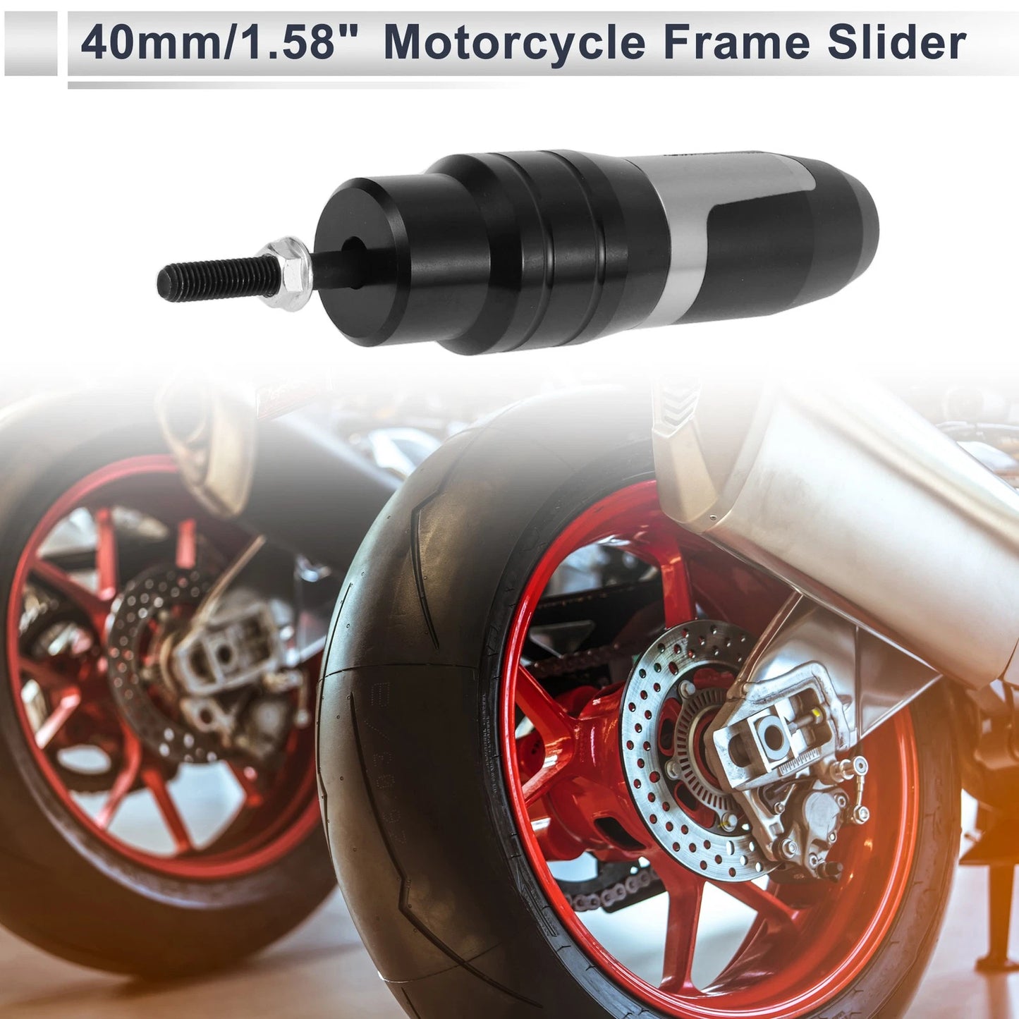 10mm Aluminum Alloy Motorcycle Slider Frame 1 Pc for Make Model