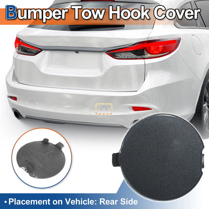 Rear Left Tow Hook Cover for Mazda 6 Atenza (2018-2021) Gray