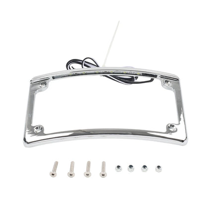 Rear License Plate Frame Bracket with Light for Harley Touring Glide (2009-2023)