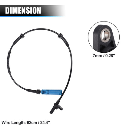 Front Left Right ABS Wheel Speed Sensors for BMW 525i (2001-2007)