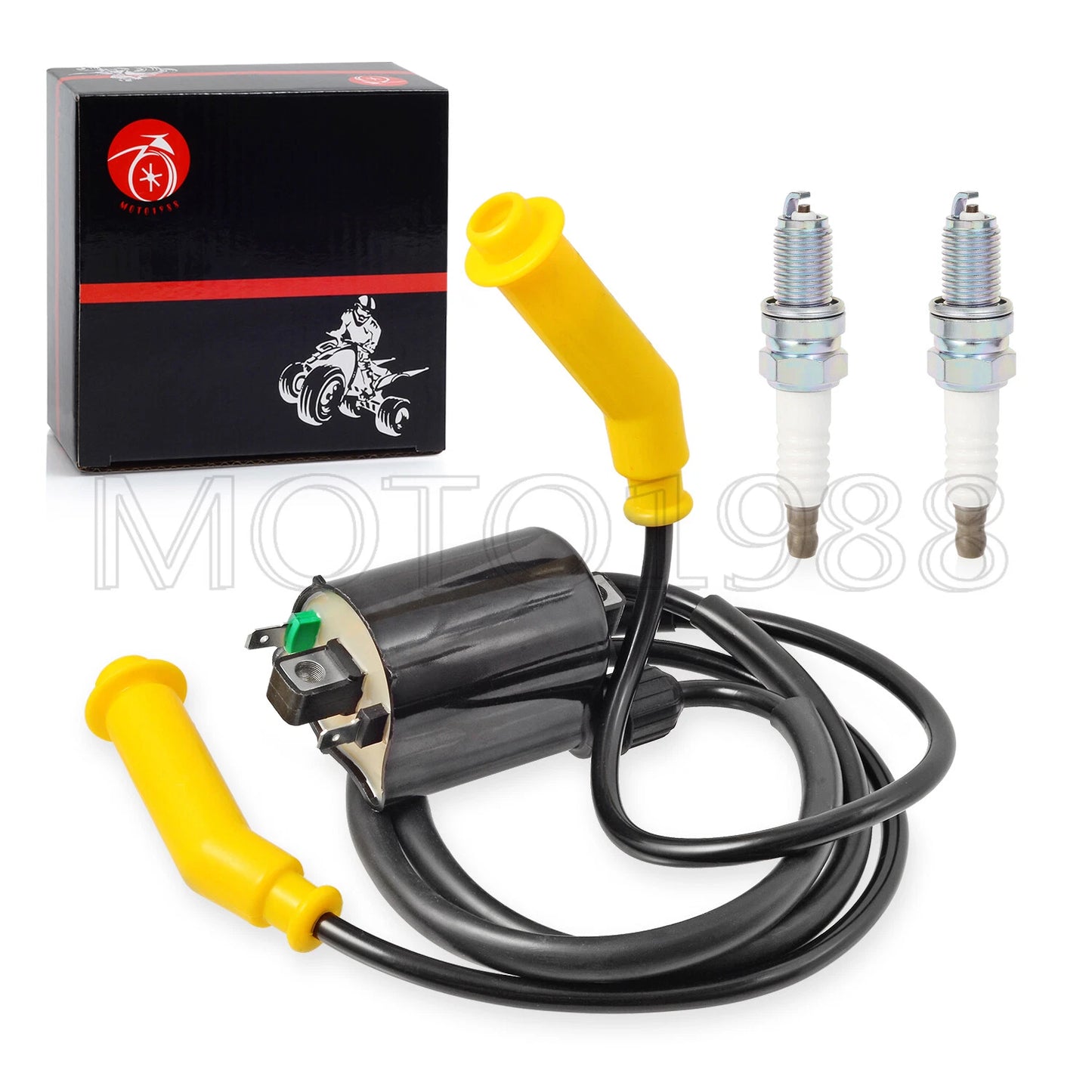 Ignition Coil Pack & SPARK PLUG + CAP for Honda VTX1300 (2004–2009)
