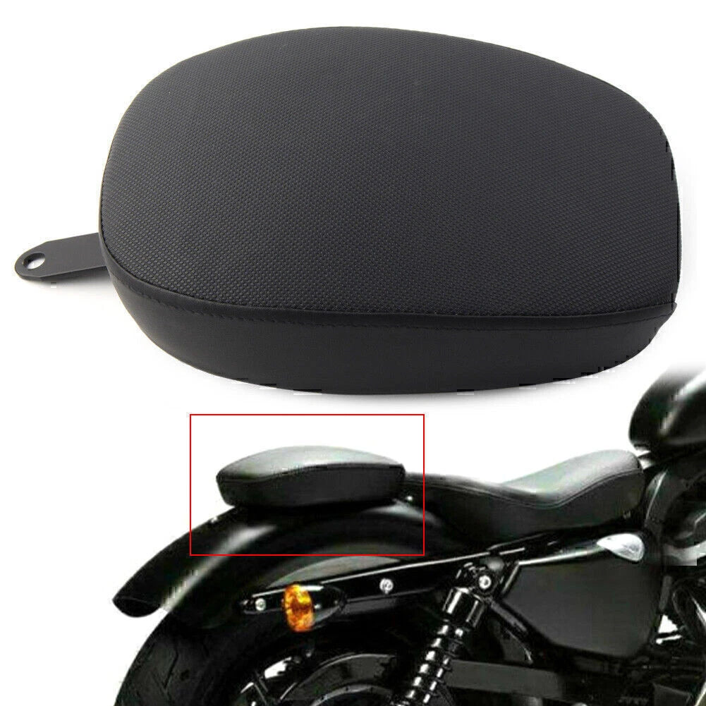 Black Rear Passenger Pillion Pad Seat for Sportster XL1200 883 2014-2016