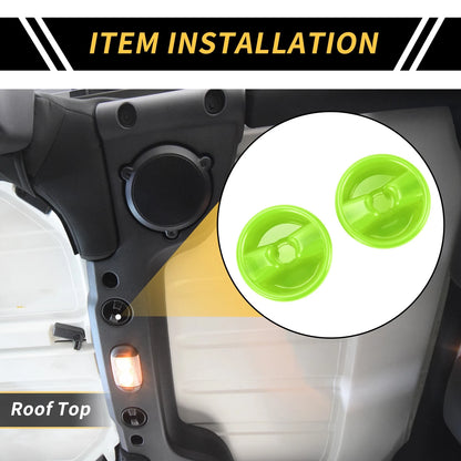Roof Top Mounting Knob Screw Cover for Jeep Wrangler JK (2007-2017) Light Green