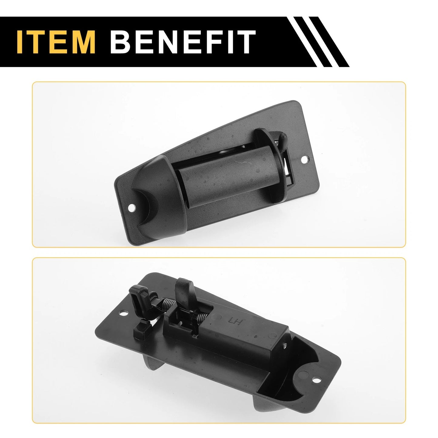 Front Left Exterior Door Handle for Chevrolet Silverado 2500 (1999-2004) Black