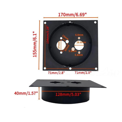 60mm Stainless Steel Mounting Plate for Chinese Diesel Heater