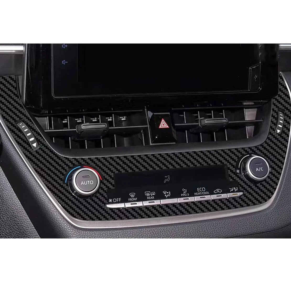 Carbon Fiber AC Panel Cover Trim for Toyota Corolla (2020-2024)