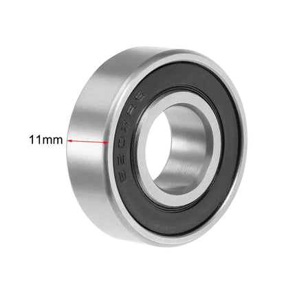 Deep Groove Ball Bearing 15x35x11mm Double Sealed Chrome Bearings 10pcs
