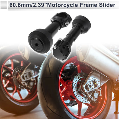 2 x Slider Frame 1.1–1.3" Aluminum Alloy Plastic Motorcycle for Make Model
