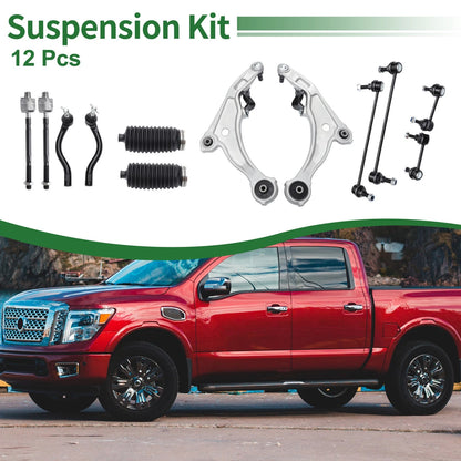 12pcs Front Suspension Control Arm Kit for Nissan Maxima (2000-2003)